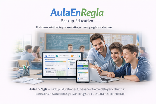 Guía digital "Backup Educativo" +  5 BONUS GRATIS 🎁